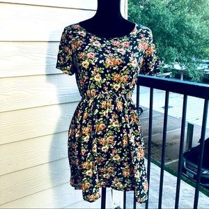 Cute flair mini summer dress